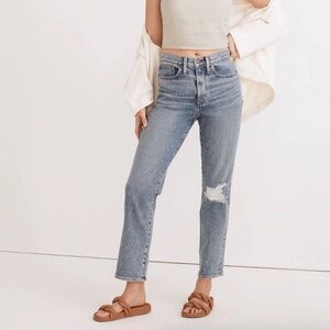 Madewell The Girljean High Rise Distressed Size 28